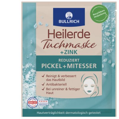 ماسك القماش بالطين الطبيعي والزنك –تنظيف عميق مثالي لمعالجه حب الشباب